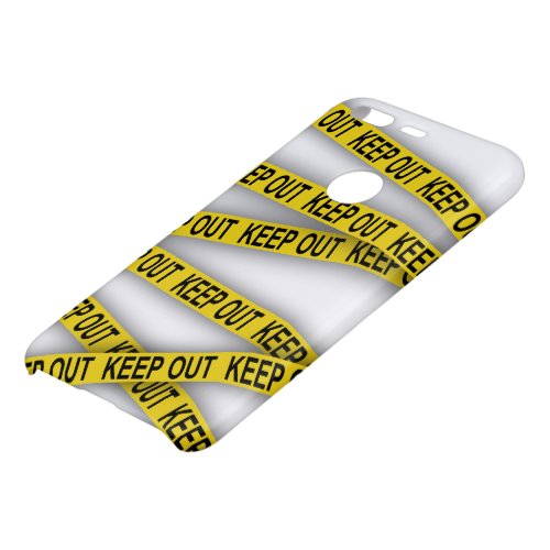 Keep out stay away do not cross police tape 3d uncommon google pixel case