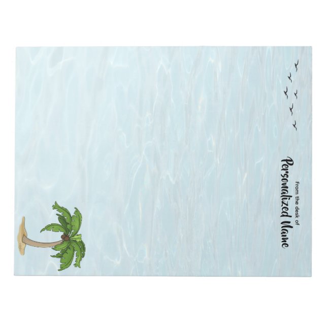 Keep Palm Unlined Notepad (Front)
