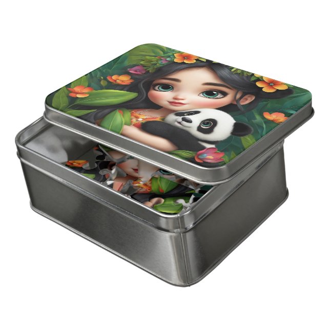 Keep Panda  or design your own puzzle  (Lid Open)