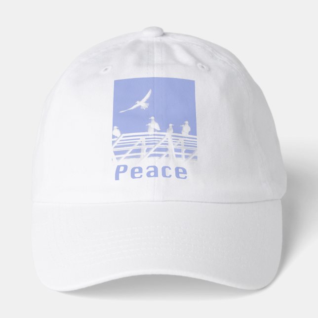 Keep Peace Active Within Our World Print  Hat (Front)