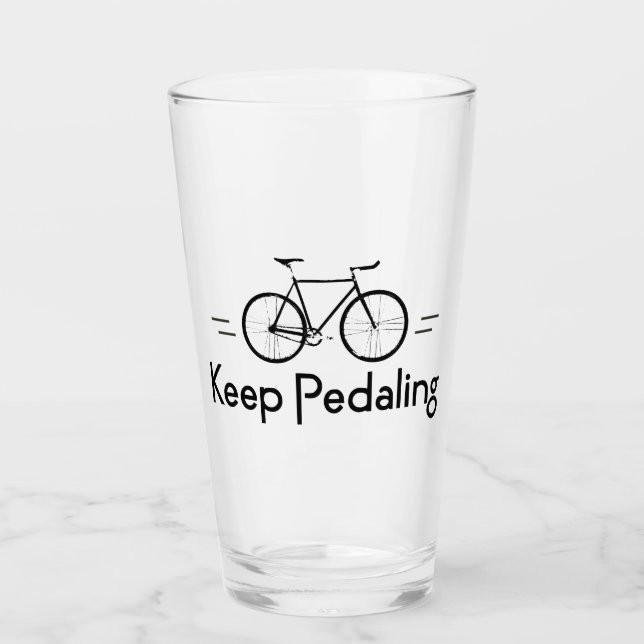 Keep Pedaling Bikes Glass (Front)
