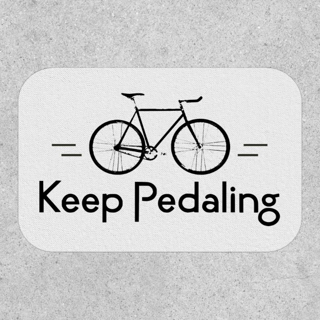 Keep Pedaling Bikes Patch (Front)