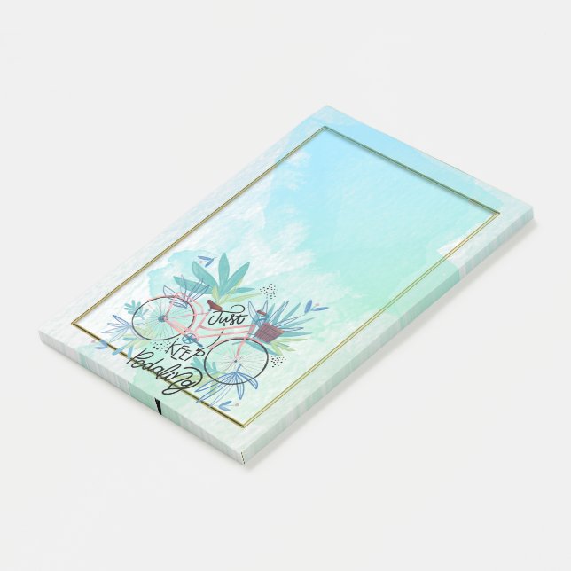 Keep Peddling Post-it Notes (Angled)
