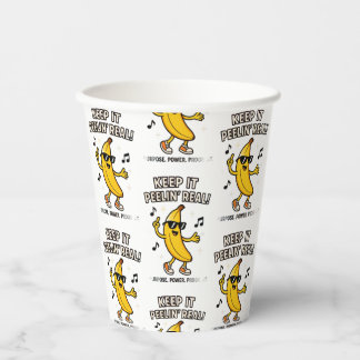 Keep Peelin  Cloth Napkin Paper Cups