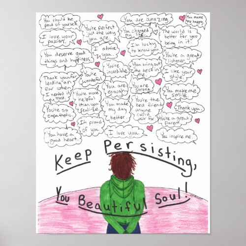 Keep Persisting 11x14 Poster