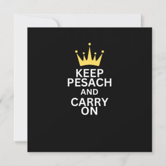 Keep Pesach and Carry On Passover Greeting Card