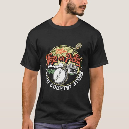 Keep Pickin Floyd Country Store Banjo T_Shirt