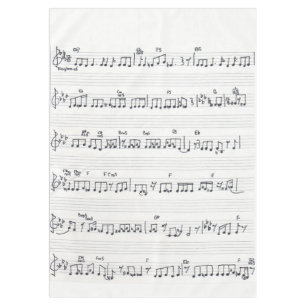 Keep Promise Handwritten Sheet Music Tablecloth