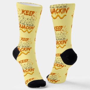 Keep Quackin' (Dancing) Funny Duck Pun Socks