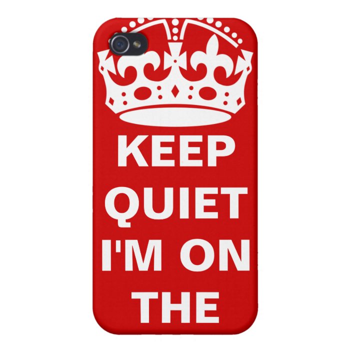 Keep Quiet iPhone 4/4S Cover