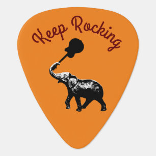 keep rocking, elephant & music, cool guitar pick