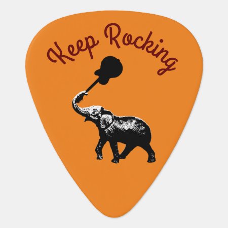 Keep Rocking, Elephant & Music, Cool Guitar Pick