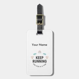Keep Running Luggage Tag