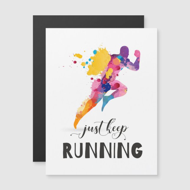 Keep running Motivational quote for Runner Gifts (Front/Back)