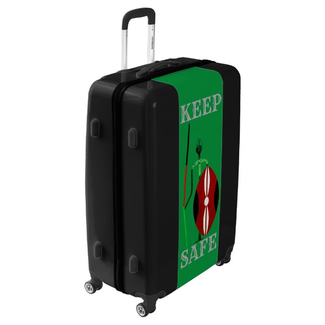 Keep Safe Africa Kenya Mara travel destination Luggage (Rotated Left)