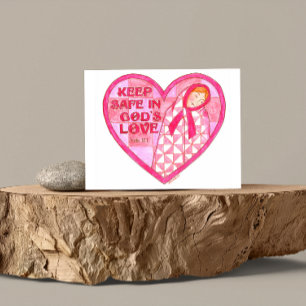Keep Safe in Gods Love Inspirational Postcard