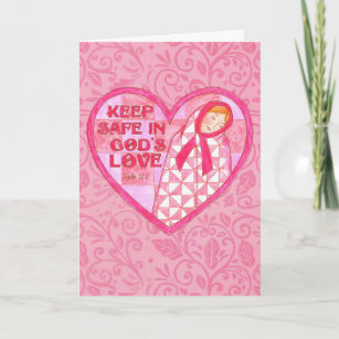 Keep Safe in God's Love Valentine Card