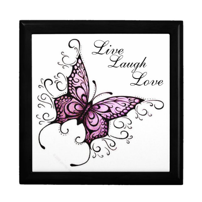 Keep Sake Gift Box/Jewelry Box/Butterfly with Live Box (Front)