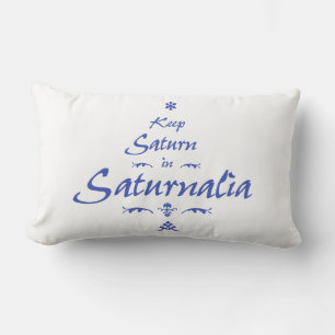 Keep Saturn in Saturnalia Lumbar Pillow