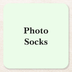 Keep Scrolling to See These Photo Socks Square Paper Coaster