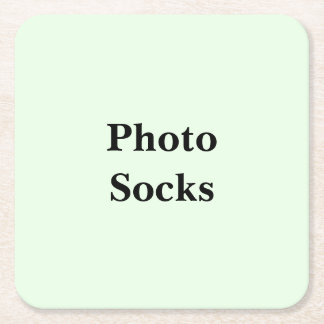 Keep Scrolling to See These Photo Socks Square Paper Coaster