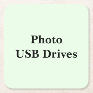 Keep Scrolling to See These Photo USB Drive Square Paper Coaster
