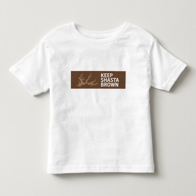 Keep Shasta Brown Toddler Style T-shirt (Front)