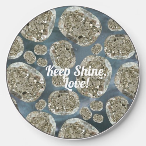 Keep Shine Love Diamond Pattern _ Gulaga Wireless Charger