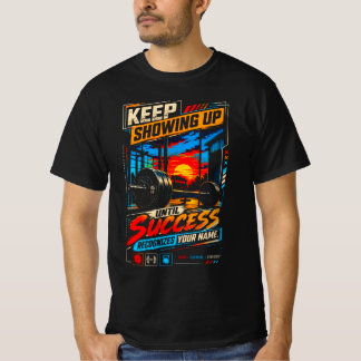 Keep showing up until success recognizes your name T-Shirt
