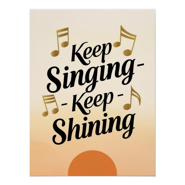 Keep Singing-Keep Shining Poster (Front)