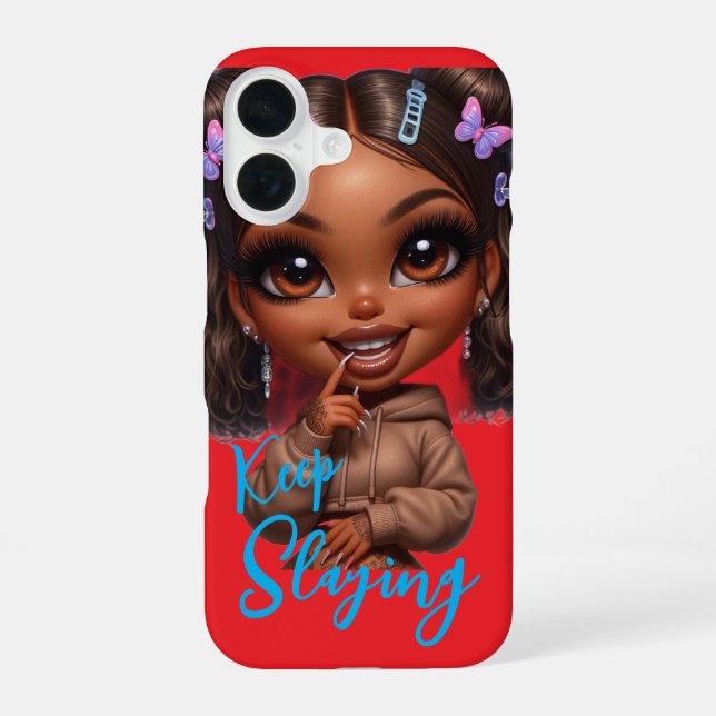 Keep Slaying CHIBI DOLL iPhone Case (Back)