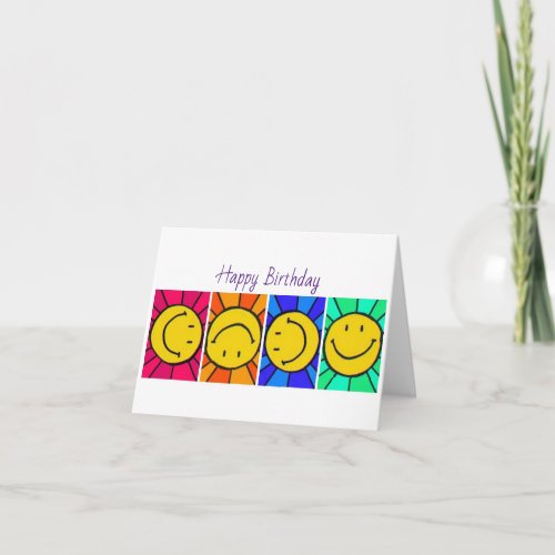 KEEP SMILING BE HAPPY  CARD