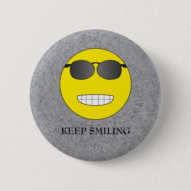 Keep Smiling Button (Front)