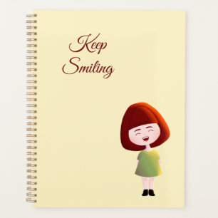 Keep Smiling Cute Girl Planner