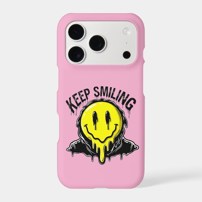 Keep Smiling iPhone Case (Back)