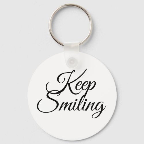 Keep smiling keychain