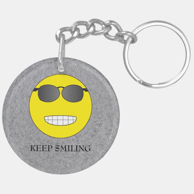Keep Smiling Keychain (Back Left)