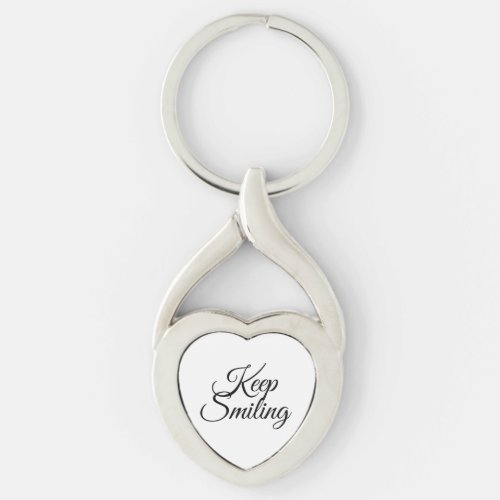 Keep smiling keychain