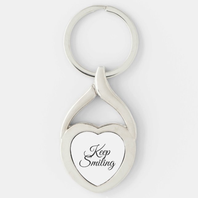 Keep smiling keychain (Front)