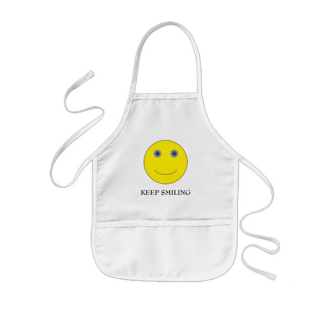 Keep Smiling Kids' Apron (Front)