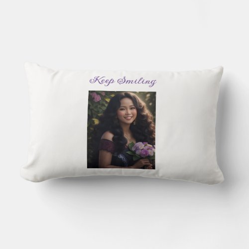 Keep Smiling Lumbar Pillow