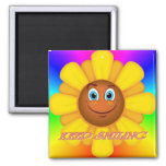 Keep Smiling Magnet (sunflower) at Zazzle