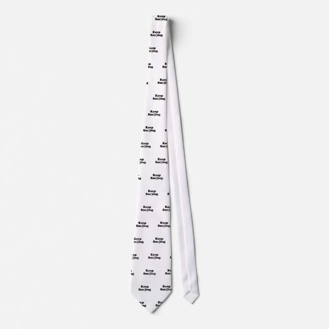 Keep Smiling Neck Tie (Front)