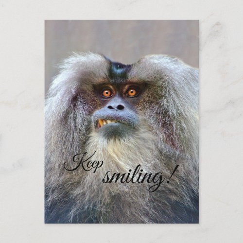 Keep smiling postcard