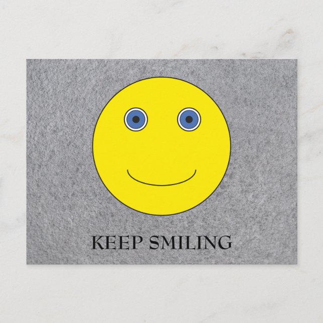 Keep Smiling Postcard (Front)