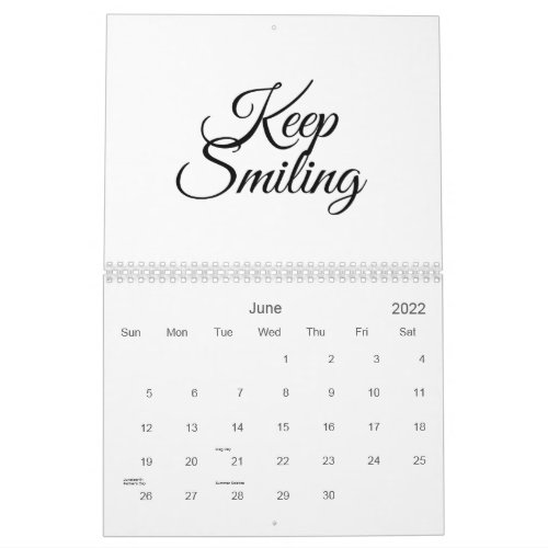 Keep smiling pretend its not Monday  Calendar