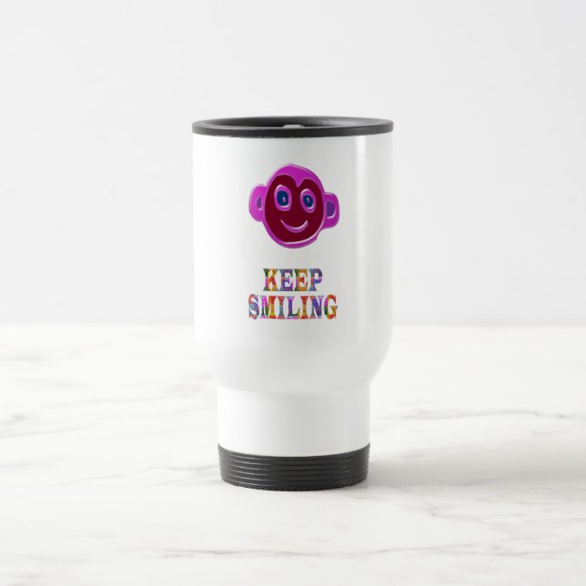 KEEP SMILING TRAVEL MUG (Center)