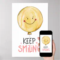 https://rlv.zcache.com/keep_smiling_yellow_cute_smile_balloon_quote_poster-r294078e3b33841f8ab48d6c79e9f5403_axeoo5_200.webp