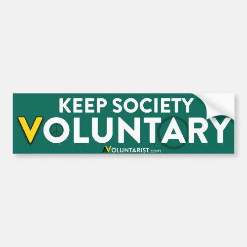 Keep Society Voluntary Bumper Sticker
