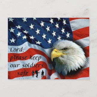 Keep Soldier Safe Postcard